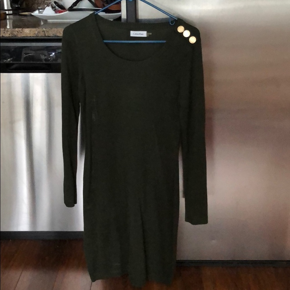 Calvin Klein Dark Green Dress